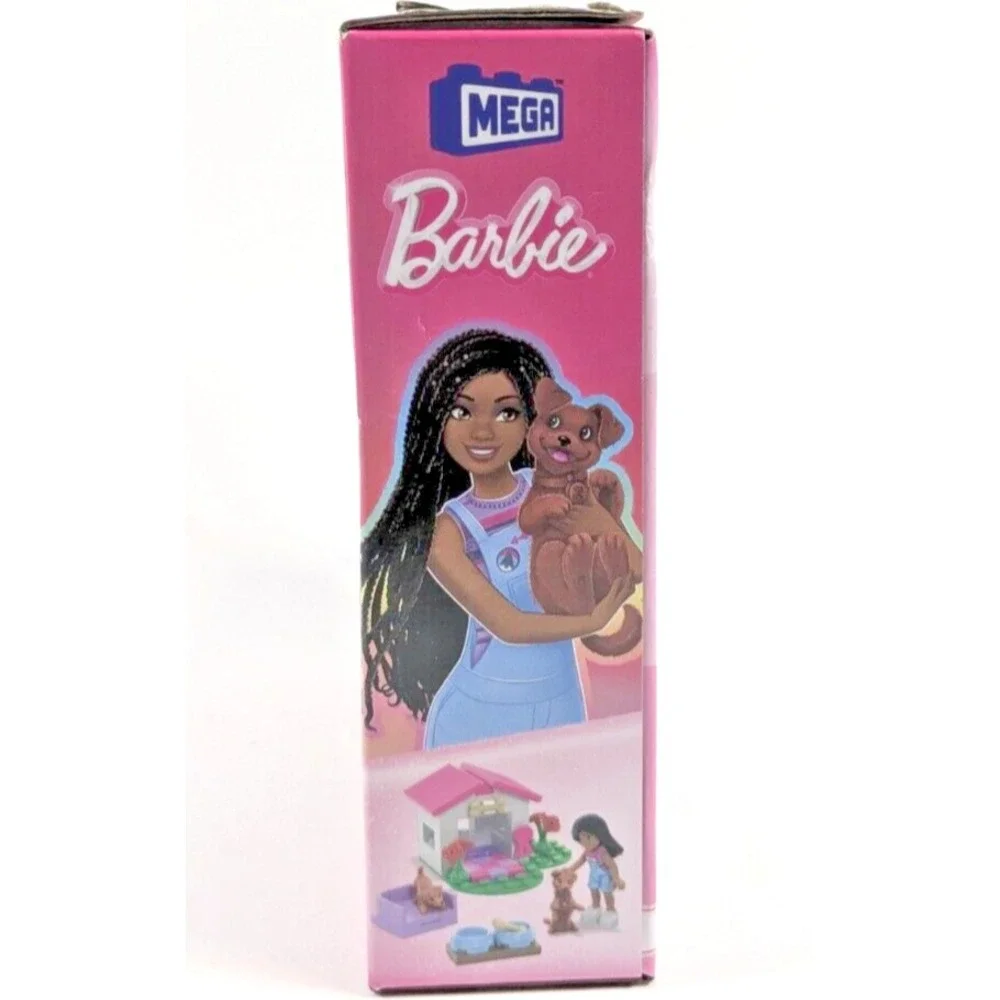 MEGA Barbie Puppy Playhouse 76 Pcs Building Set Ages 6+ HTK08 Mattel Sealed